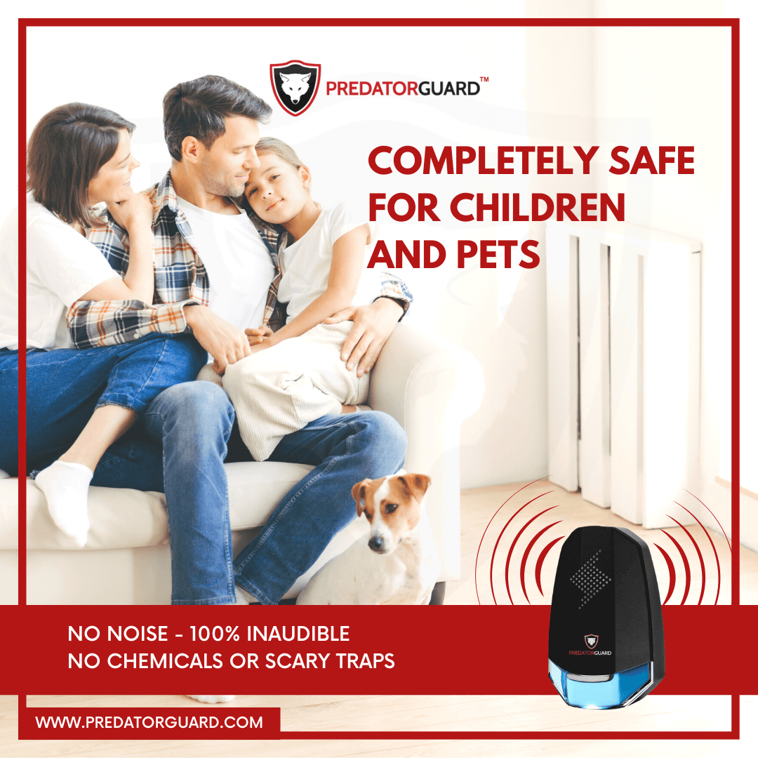  Noise-free Predator Guard Pestaway Ultrasonic Indoor Animal Repeller safe for children and pets